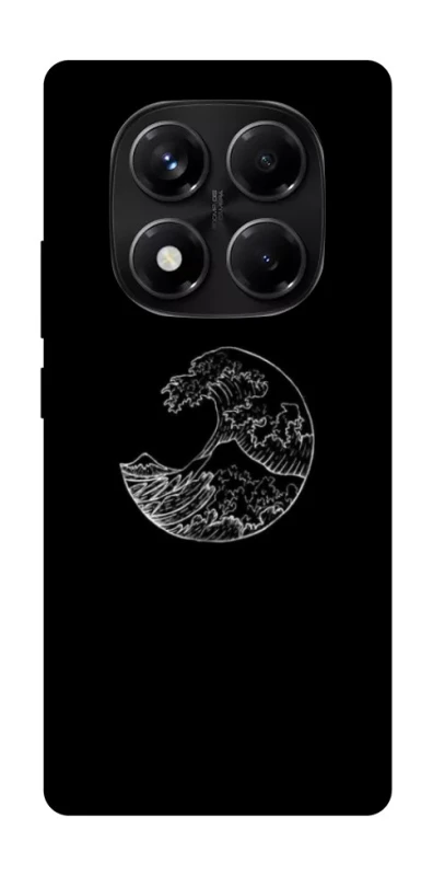 Чехол на Xiaomi Redmi Note 14 Pro 5G Black tsunami фото 1 из 1