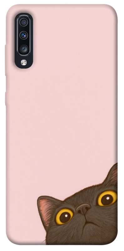 Чехол на Samsung Galaxy A70 (A705F) Peeping cat фото 1 Чехол на Samsung Galaxy A70 (A705F) Peeping cat фото 1 из 1