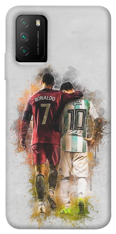 Чохол на Xiaomi Poco M3 Ronaldo та Messi фото 1 з 1
