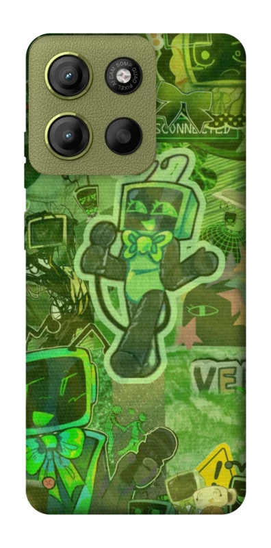 Чохол на Motorola Moto G15 4G Dandysworld tv green theme фото 1 з 1