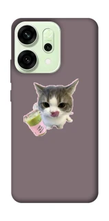 Чехол на Oppo Reno 14 cat matcha фото 1 из 1