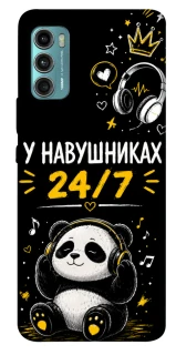 Чехол на Motorola Moto G60 У навушниках 24/7 фото 1 из 1