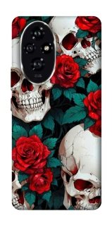 Чохол на Honor 200 skull and rose фото 1 з 1