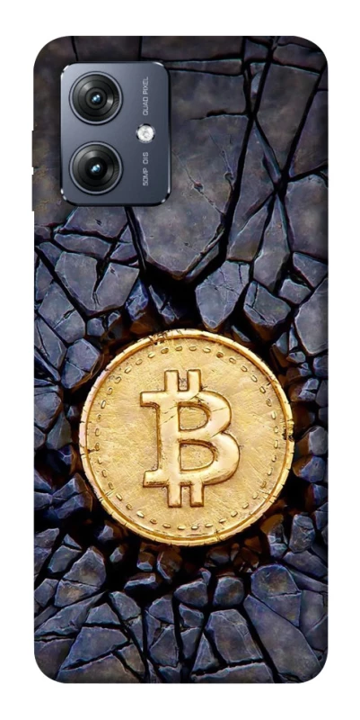 Чохол на Motorola Moto G54 Bitcoin cracks фото 1 Чохол на Motorola Moto G54 Bitcoin cracks фото 1 з 1