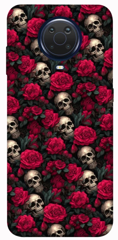 Чохол на Nokia G20 / G10 / 6.3 Черепа та рози фото 1 з 1