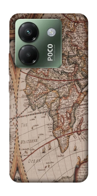 Чехол на Xiaomi Poco M7 pro 5G Карта путешествий фото 1 из 1