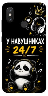Чехол на Xiaomi Mi 8 У навушниках 24/7 фото 1 из 1