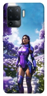 Чехол на Oppo Reno 5 Lite Cyber space girl ver.4 фото 1 из 1