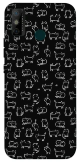 Чохол на TECNO Spark 6 Go Black Cats фото 1 Чохол на TECNO Spark 6 Go Black Cats фото 1 з 1