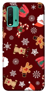 Чехол на Xiaomi Redmi Note 9 4G / Redmi 9 Power Новогодний v6 фото 1 из 1