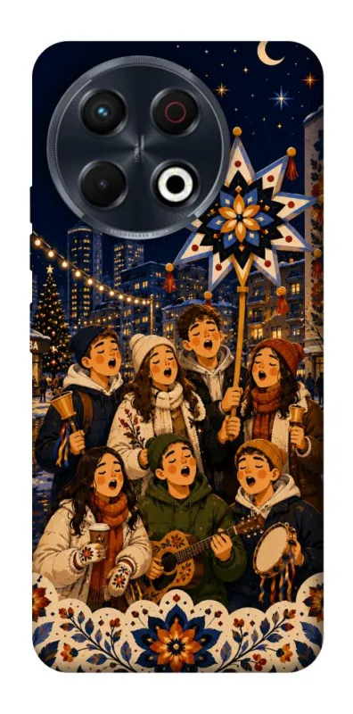 Чехол на TECNO Spark 30 Pro (KL7) Колядка фото 1 из 1
