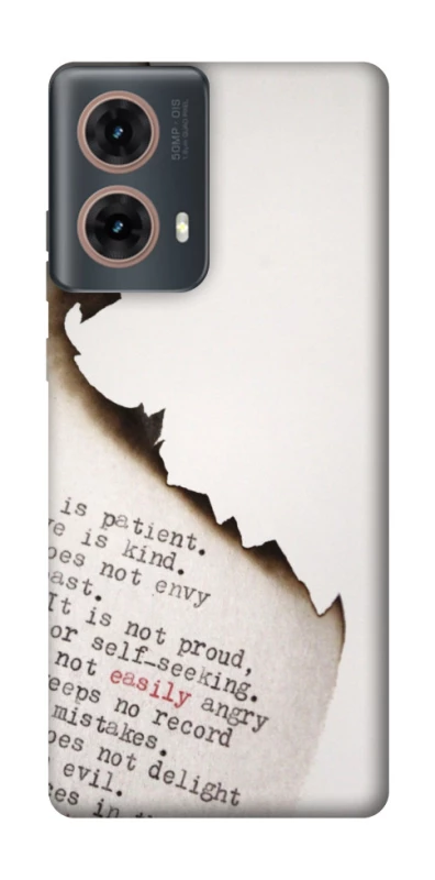 Чохол на Motorola Moto G85 Вірші фото 1 з 1