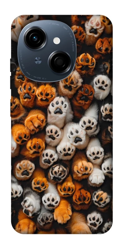 Чехол на TECNO Spark Go 1 Сat paws фото 1 из 1