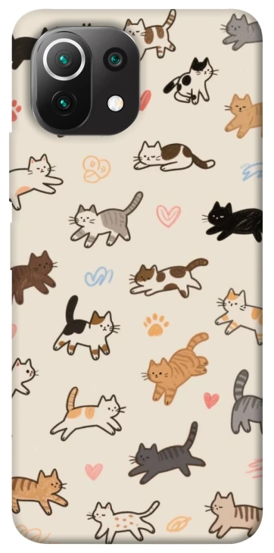 Чохол на Xiaomi Mi 11 Lite Cat style ver.2 фото 1 з 1