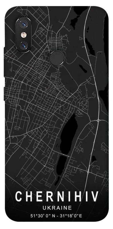 Чохол на Xiaomi Mi 8 Chernihiv map фото 1 з 1
