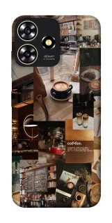 Чехол на ZTE Blade A73 4G Coffee collage ver.2 фото 1 из 1
