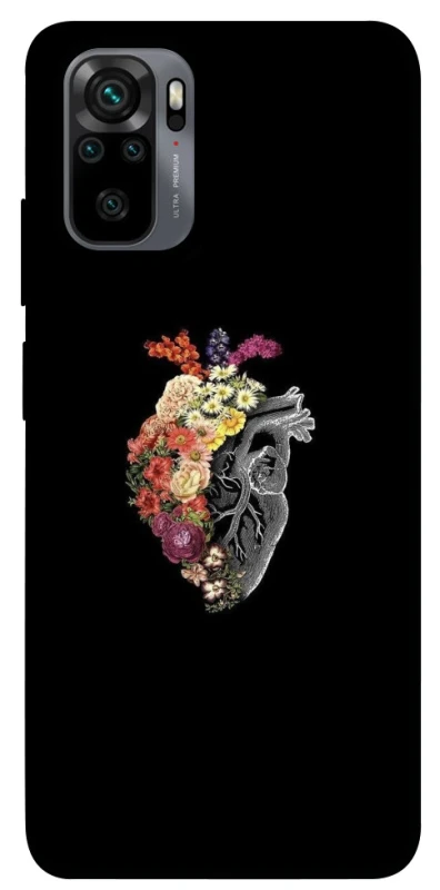 Чохол на Xiaomi Redmi Note 10 / Note 10s Heart with flowers фото 1 з 1