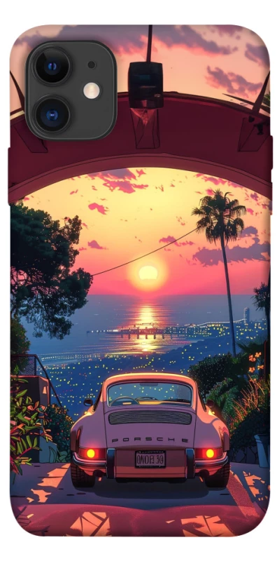 Чехол на Apple iPhone 11 (6.1") Porsche at sunset фото 1 из 1