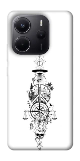 Чехол на Xiaomi Redmi Note 14 5G Tattoo ver.7 фото 1 из 1