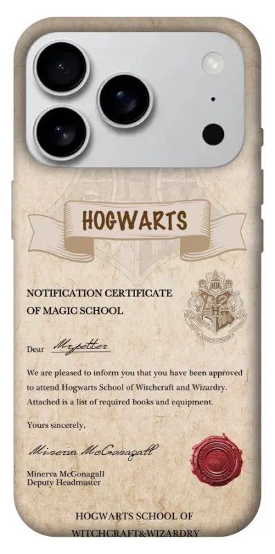 Чехол на Apple iPhone 18 Pro Max The Hogwarts acceptance letter фото 1 из 1