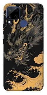 Чохол на Realme C15 gold dragon фото 1 з 1