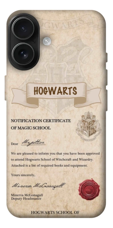 Чохол на Apple iPhone 17 (6.3") The Hogwarts acceptance letter фото 1 з 1