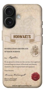Чехол на Apple iPhone 17 (6.3") The Hogwarts acceptance letter фото 1 из 1