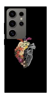 Чехол на Samsung Galaxy S24 Ultra Heart with flowers фото 1 из 1