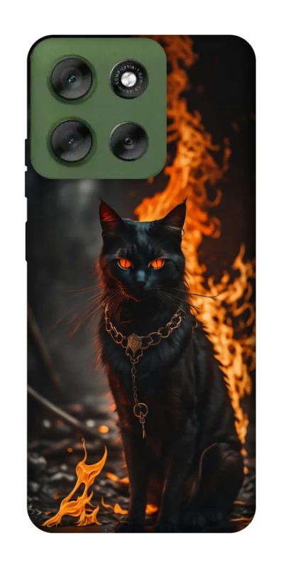 Чехол на Motorola Moto G56 5G Огненный кот фото 1 из 1