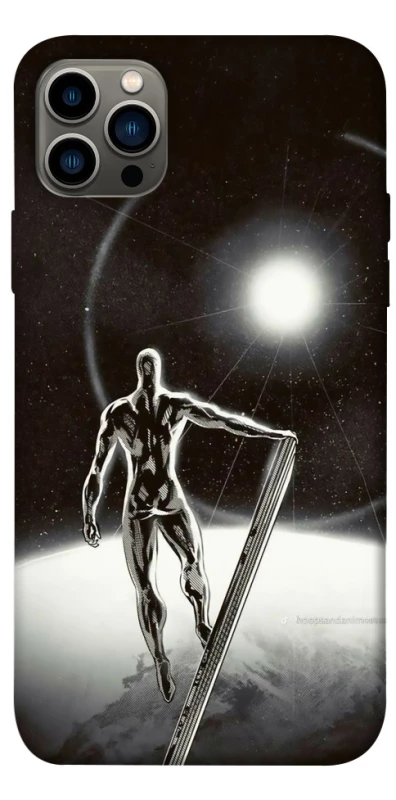 Чехол на Apple iPhone 12 Pro (6.1") Серебряный сёрфер фото 1 из 1