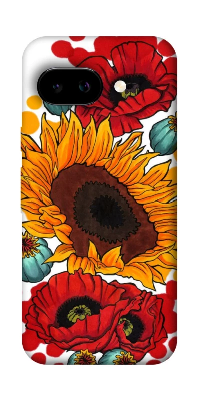 Чохол на Google Pixel 9a Соняшники та маки фото 1 з 1