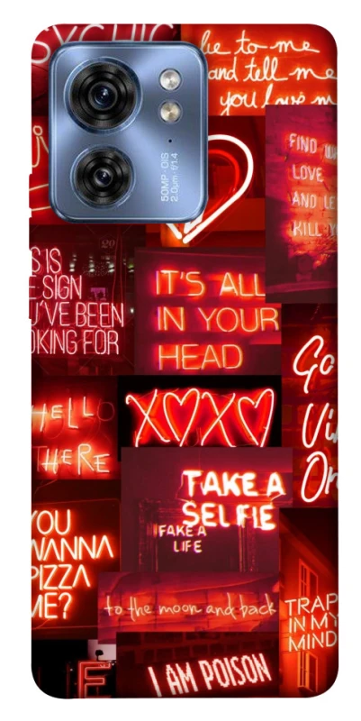 Чохол на Motorola Edge 40 Love collage ver.7 фото 1 з 1