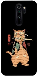 Чохол на Xiaomi Redmi Note 8 Pro Кіт-самурай фото 1 з 1