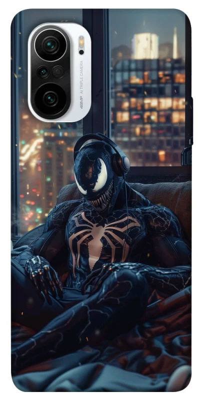 Чехол на Xiaomi Redmi K40 / K40 Pro / K40 Pro+ / Poco F3 Venom earphones фото 1 из 1