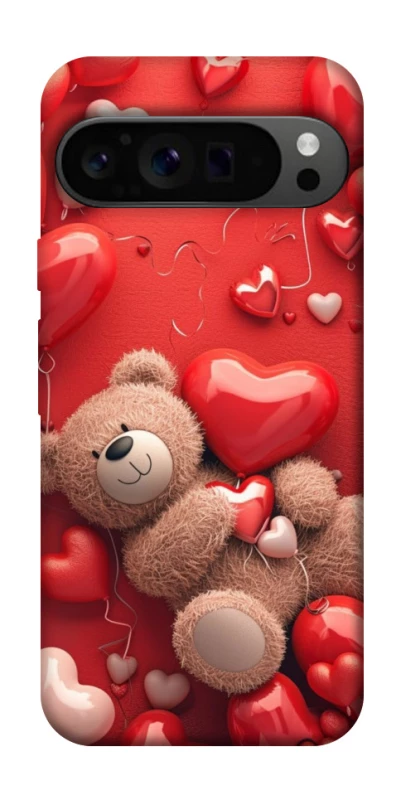 Чохол на Google Pixel 9 Pro bear in hearts фото 1 з 1