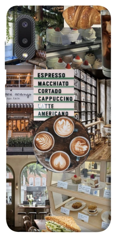 Чохол на Samsung Galaxy A02 Coffee collage ver.5 фото 1 з 1