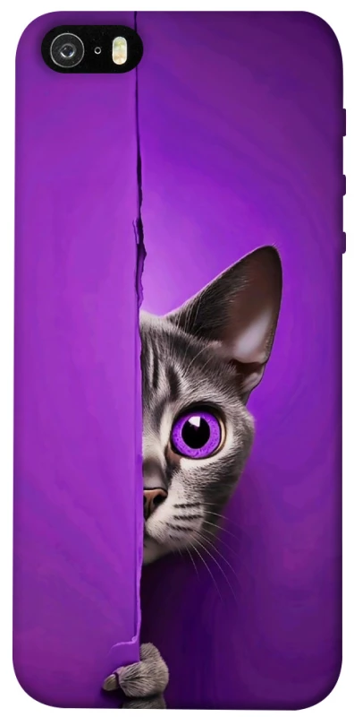 Чохол на Apple iPhone 5/5S/SE Кіт-підглядач фото 1 з 1