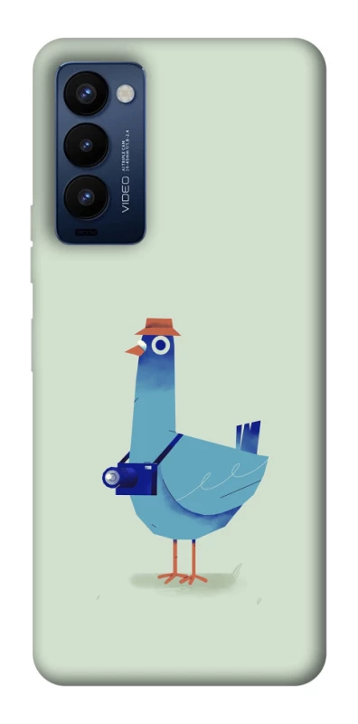 Чехол на TECNO Camon 18 Pro Голуб-детектив фото 1 из 1