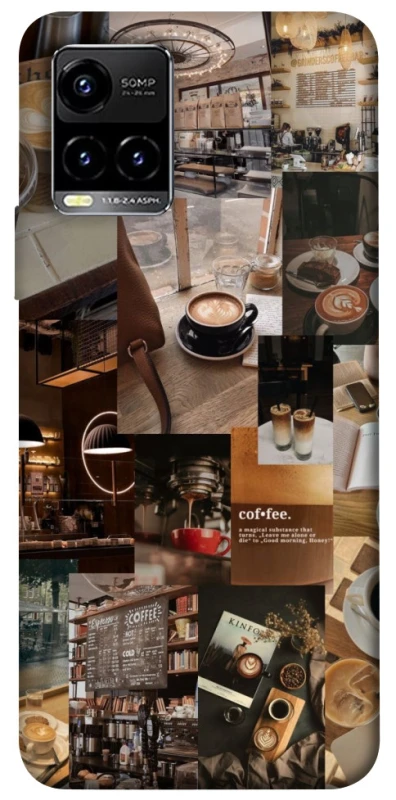 Чохол на Vivo Y21 / Y33s Coffee collage ver.2 фото 1 з 1