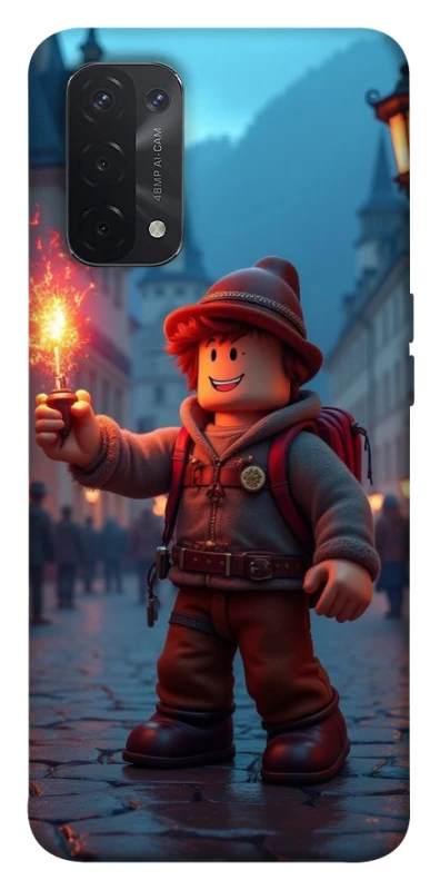 Чохол на Oppo A54 5G / A74 5G Roblox Fire Logo Blue Flames фото 1 з 1