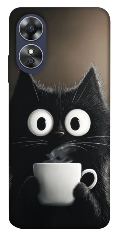 Чохол на Oppo A17 morning cat фото 1 з 1