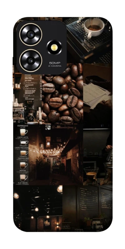Чехол на ZTE Blade A73 4G Coffee collage ver.1 фото 1 из 1