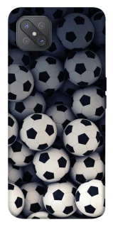 Чехол на Oppo A92s Футбольные мячи фото 1 из 1