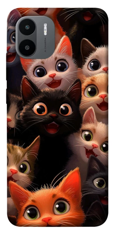 Чохол на Xiaomi Redmi A1+ / Poco C50 / A2+ happy cats фото 1 з 1