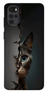 Чехол на Motorola Moto G22 Кот-подглядыватель v2 фото 1 из 1
