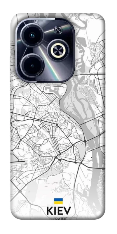 Чохол на Infinix Hot 40i Kiev white map фото 1 з 1