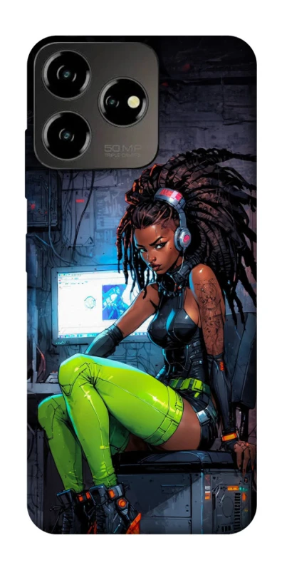 Чохол на ZTE Blade V50 Design 4G Cyber girl фото 1 з 1