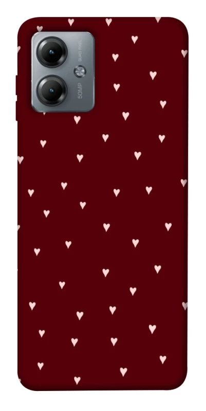 Чохол на Motorola Moto G14 Smal hearts фото 1 з 1