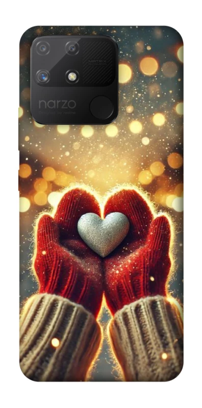 Чохол на Realme Narzo 50A Heart in hand фото 1 з 1