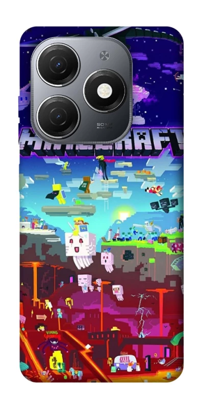 Чохол на TECNO Spark 20 Minecraft world фото 1 з 1